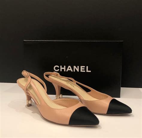 chanel slingback used|slingback Chanel price.